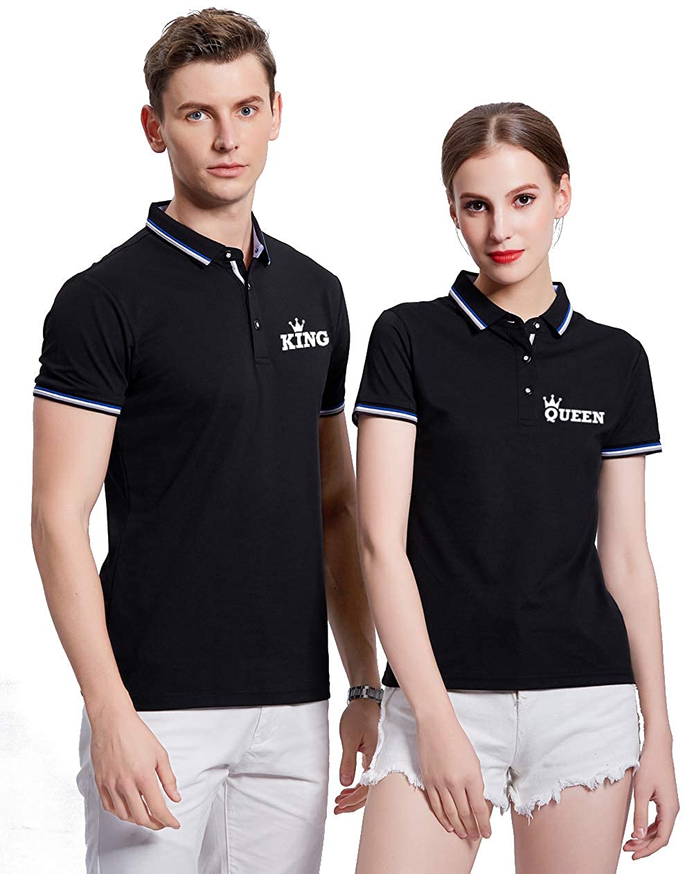 Couple Polo T-Shirts | Funky Tees Club
