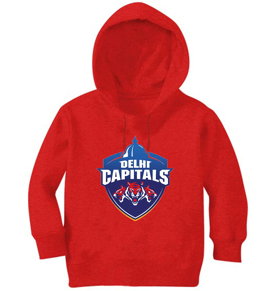 IPL DC Delhi Capitals Boy Hoodies-FunkyTeesClub