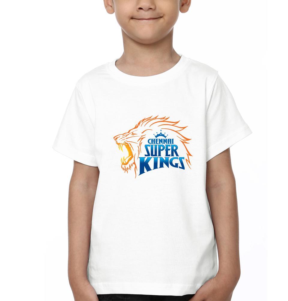 IPL CSK Chennai SuperKings Half Sleeves T-Shirt for Boys and Kids-FunkyTeesClub