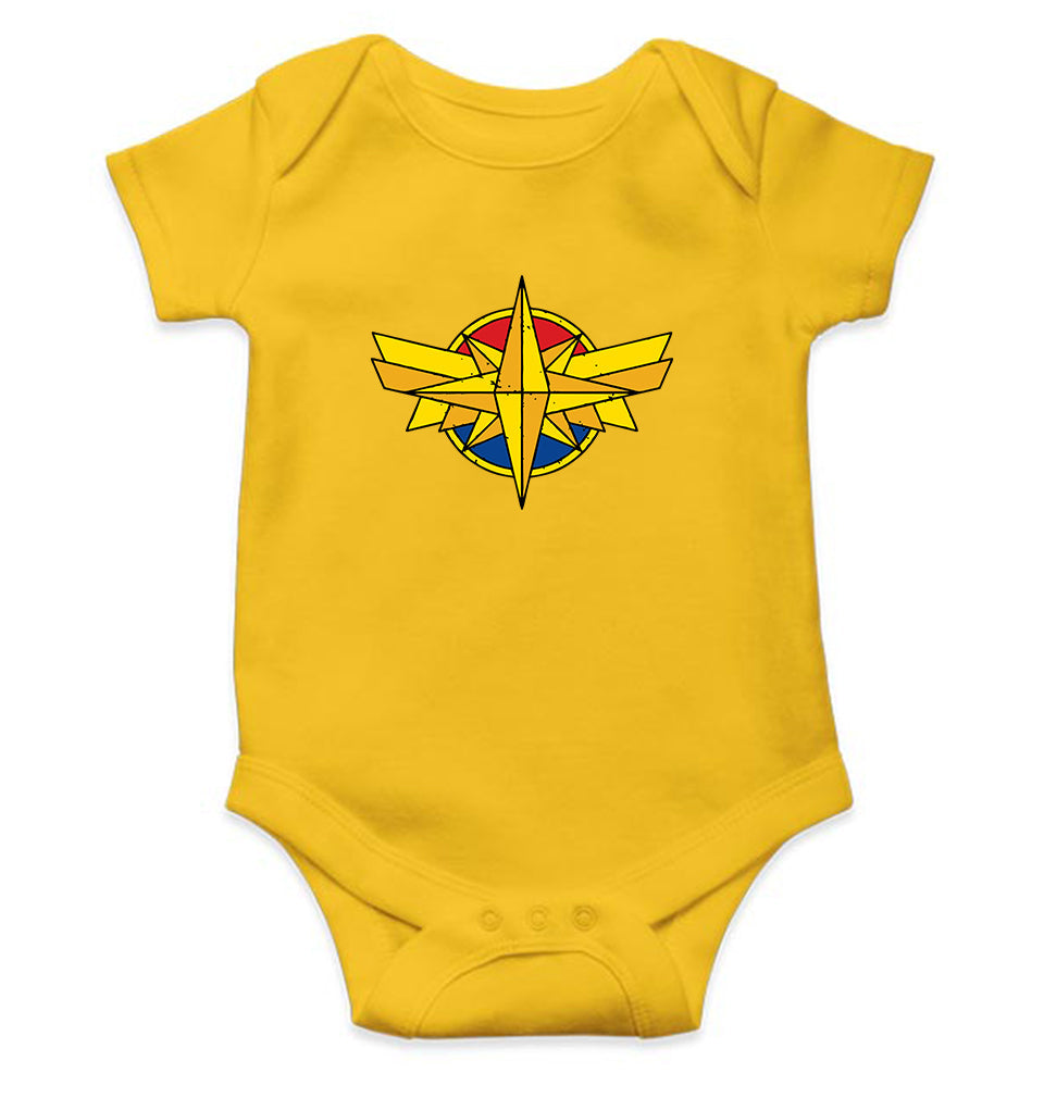 Captain Marvel Logo Rompers for Baby Girl- FunkyTeesClub