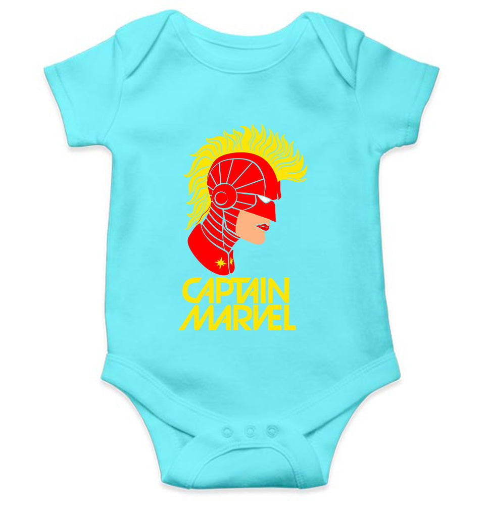 Captain Marvel Rompers for Baby Girl- FunkyTeesClub