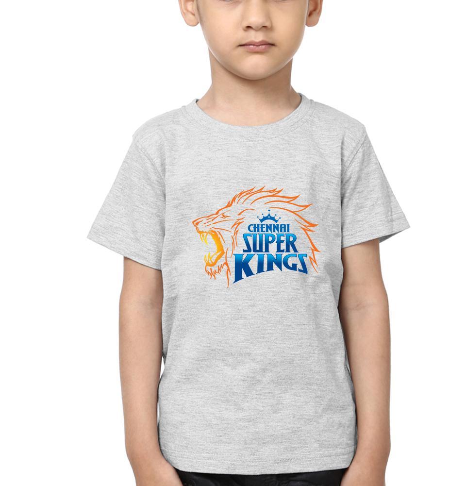 IPL CSK Chennai SuperKings Half Sleeves T-Shirt for Boys and Kids-FunkyTeesClub