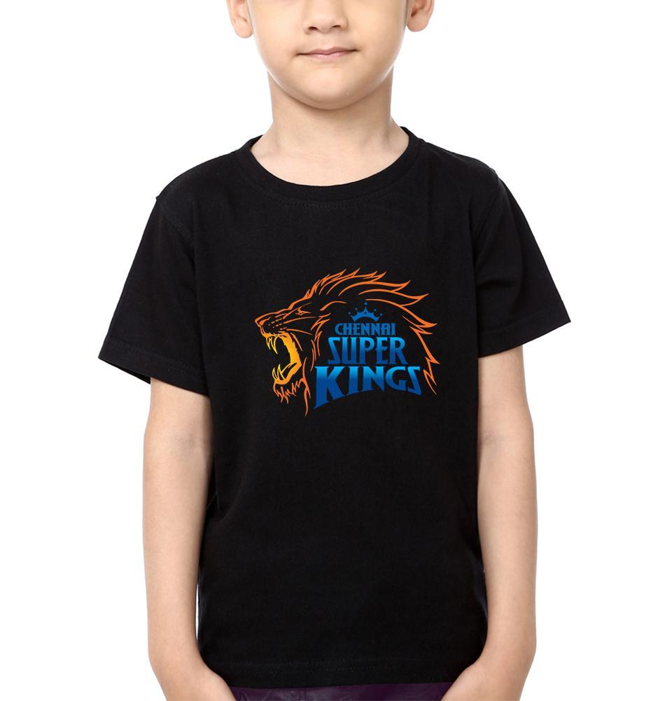 IPL CSK Chennai SuperKings Half Sleeves T-Shirt for Boys and Kids-FunkyTeesClub