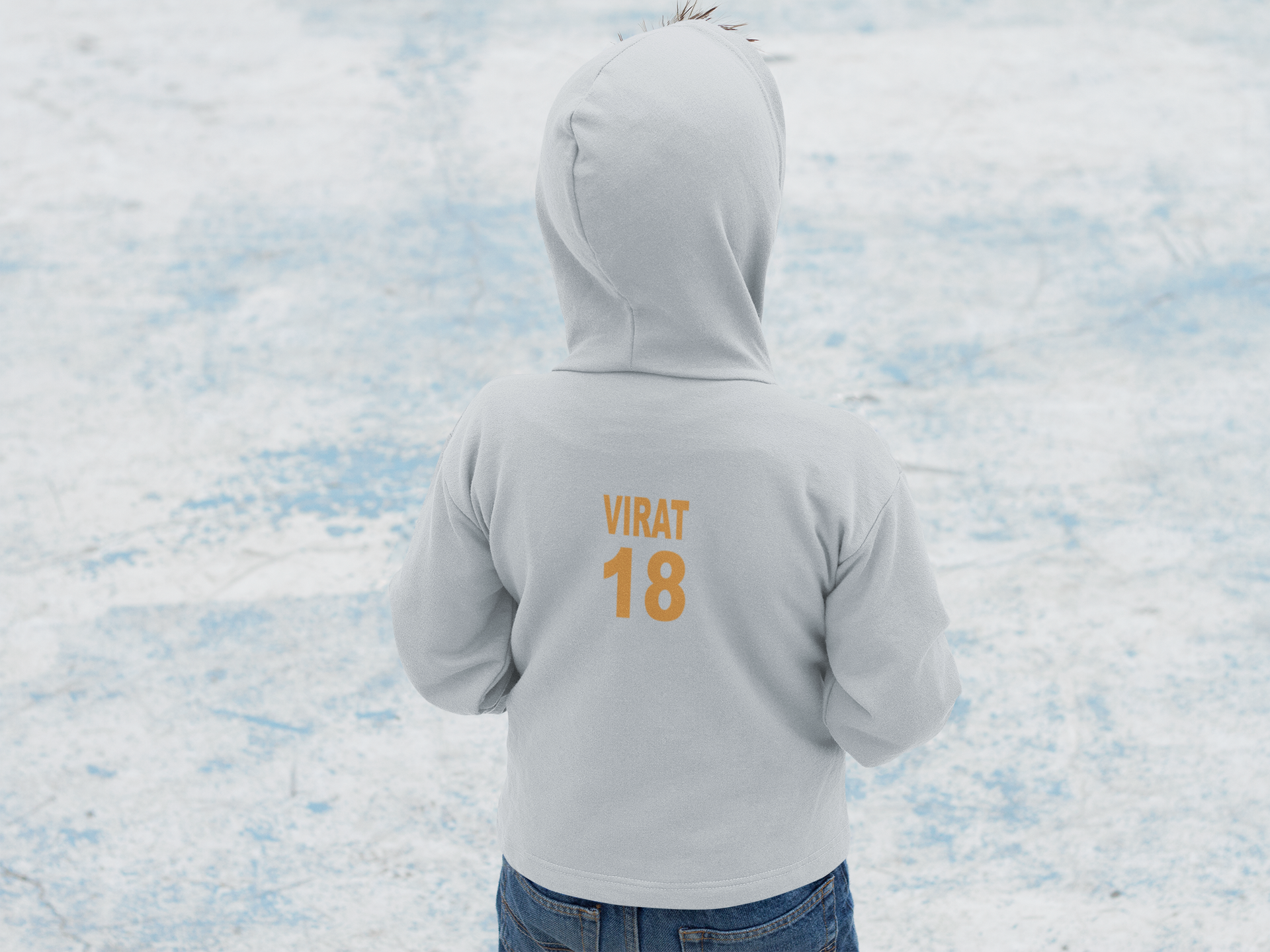 Virat 18 Boy Hoodies-FunkyTeesClub