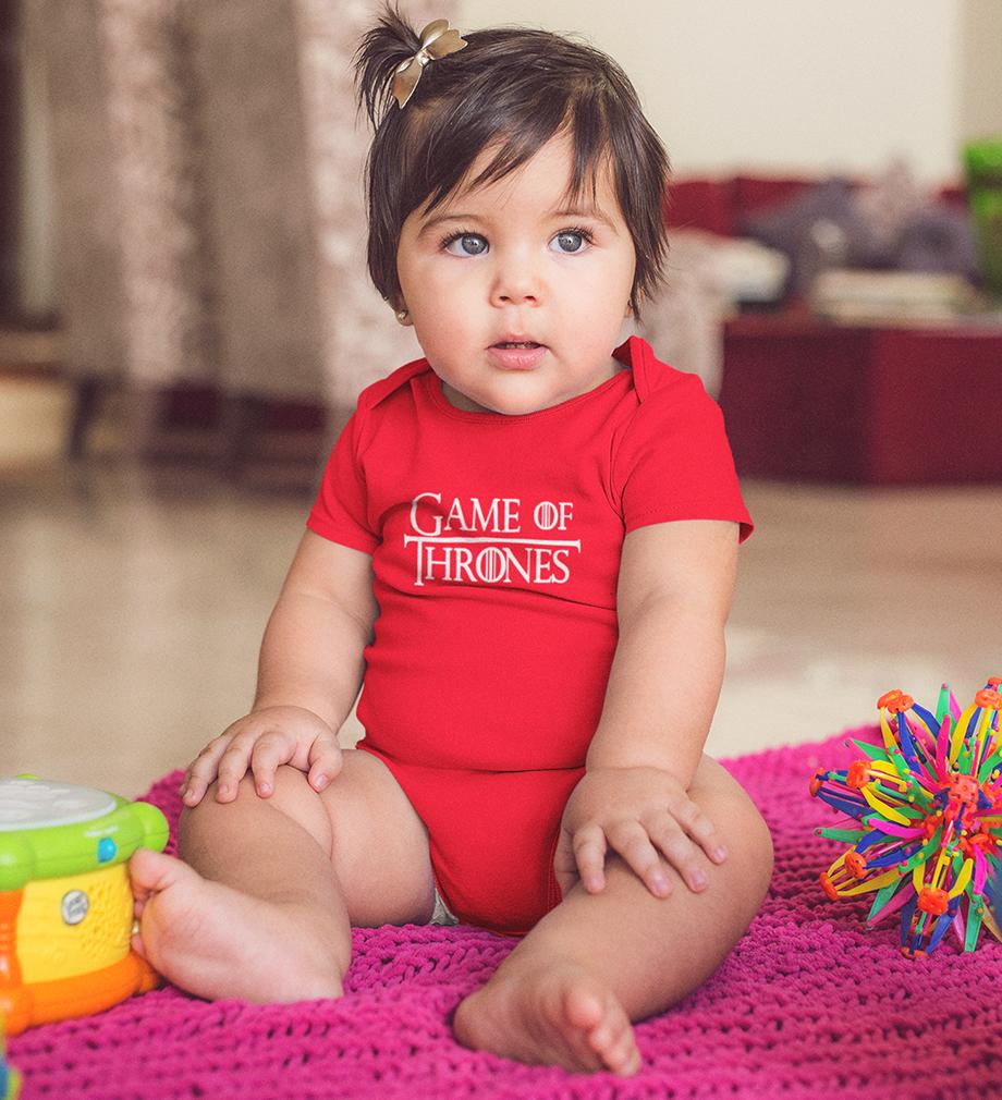 GOT Game Of Thrones Logo Rompers for Baby Girl- FunkyTeesClub