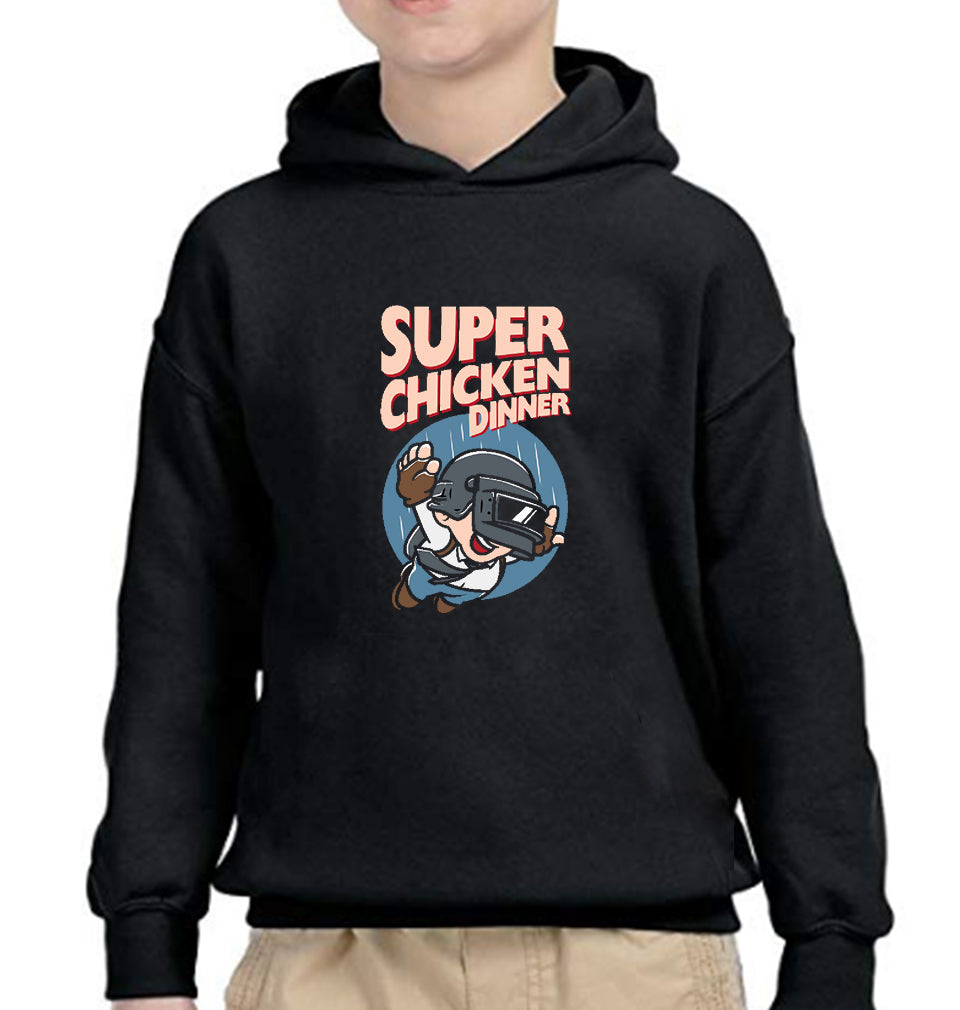PUBG Super Chicken Dinner Boy Hoodies-FunkyTeesClub