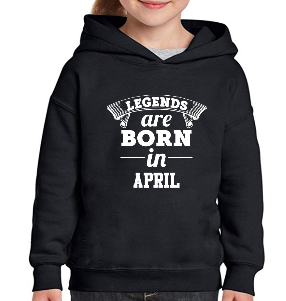 Legends are Born in April Girl Hoodies-FunkyTeesClub