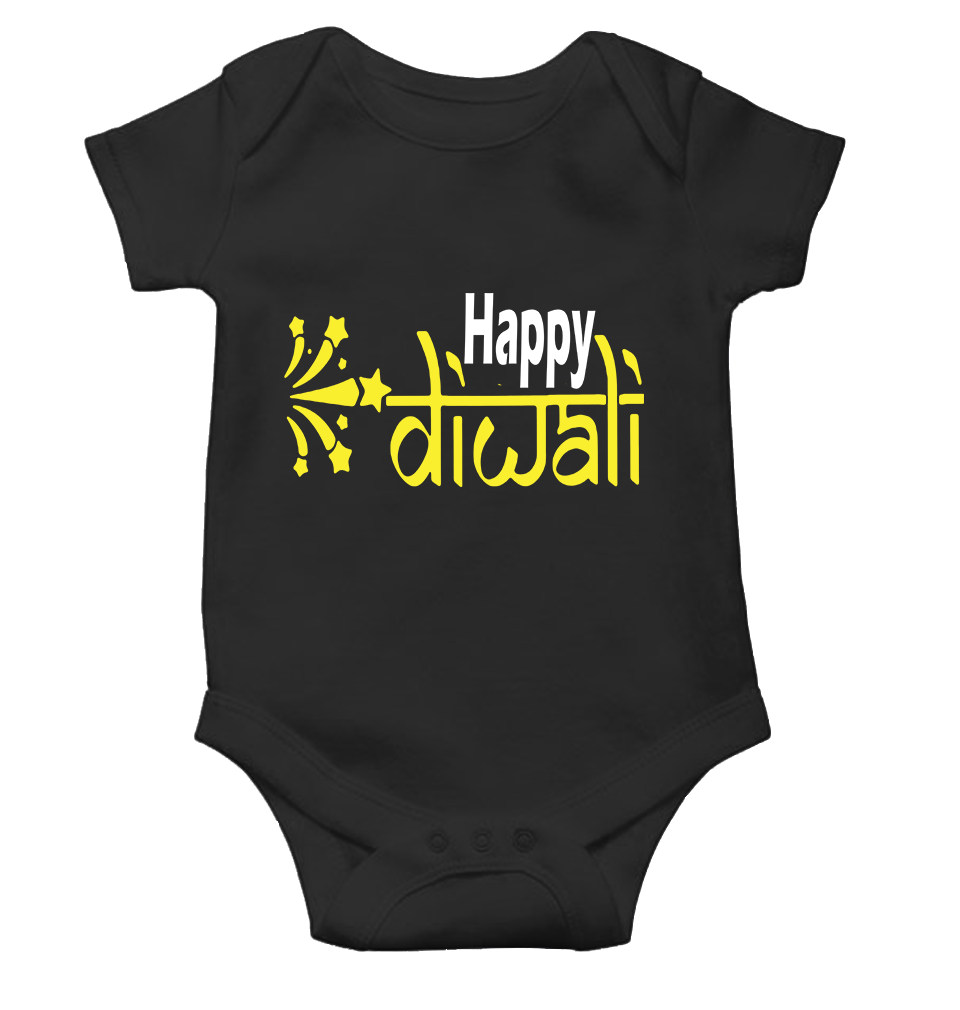 Happy Diwali Rompers for Baby Boy- FunkyTeesClub