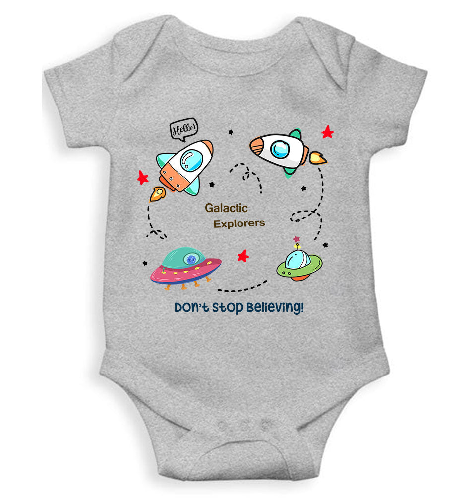 Spaceships Rompers for Baby Girl- FunkyTeesClub