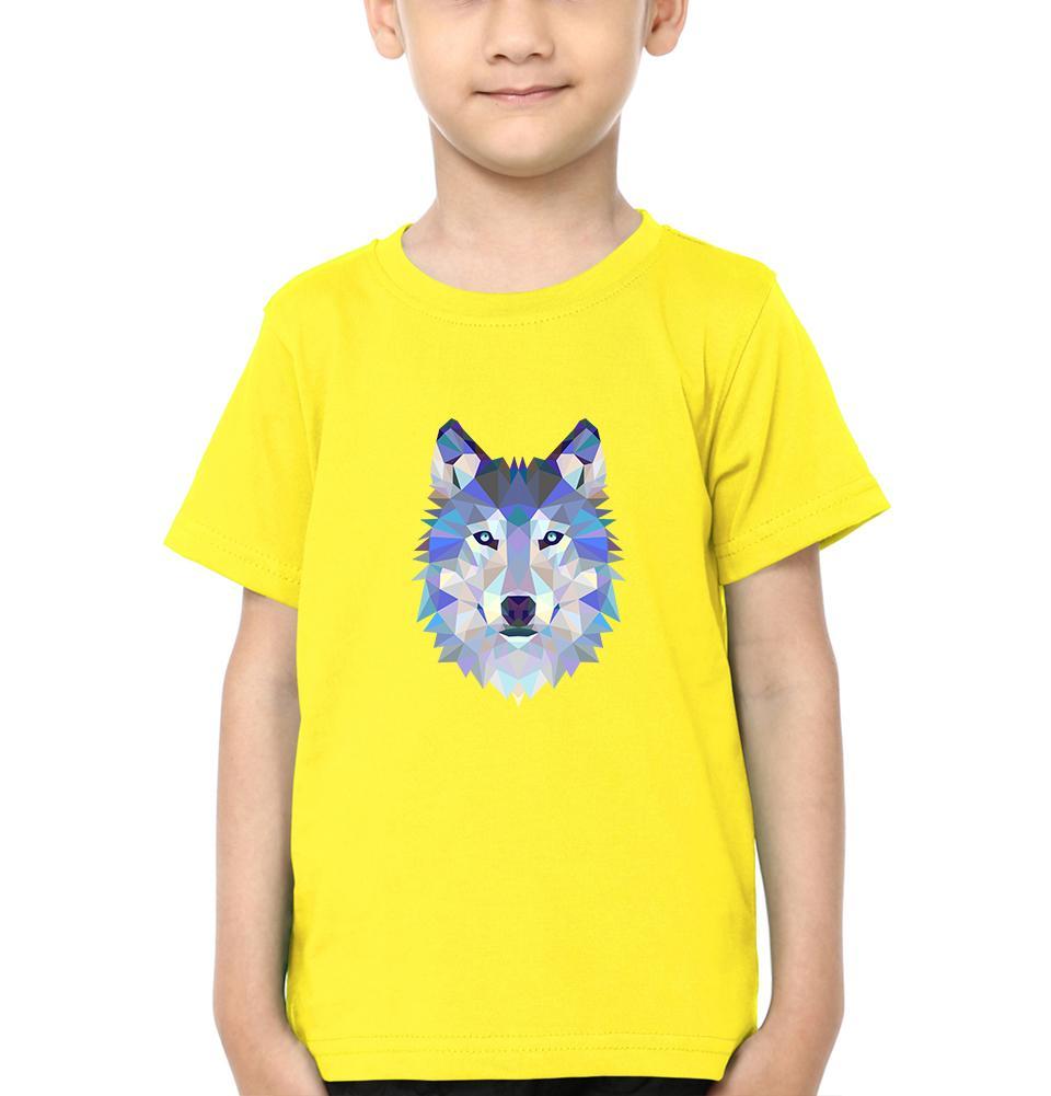 Wolf Half Sleeves T-Shirt for Boy-FunkyTeesClub