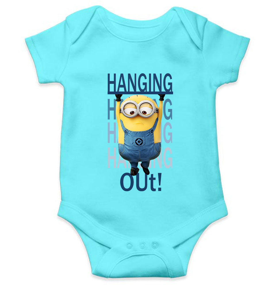 Hanging Out Minion Rompers for Baby Boy- FunkyTeesClub