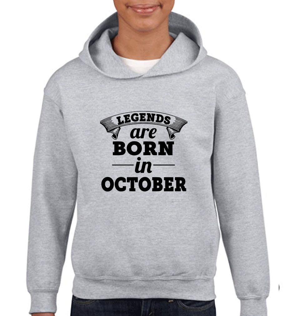 Legends are Born in October Boy Hoodies-FunkyTeesClub