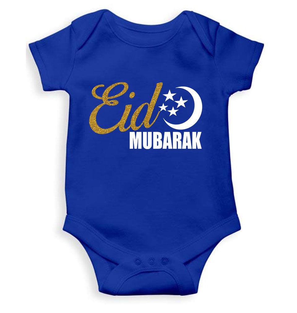 Eid Mubarak Rompers for Baby Boy- FunkyTeesClub