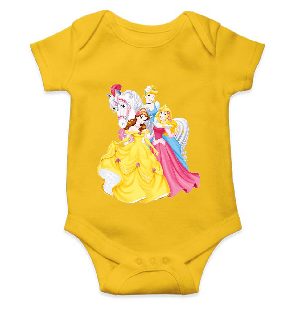 Princess Cartoon Rompers for Baby Girl- FunkyTeesClub