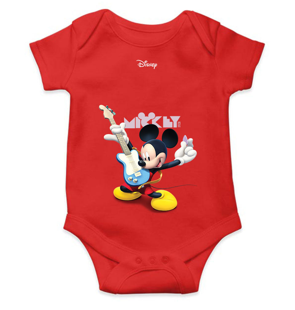 Playing Guitar Cartoon Rompers for Baby Boy- FunkyTeesClub