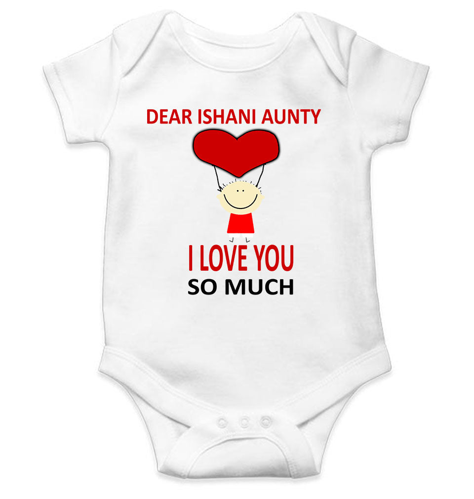 Custom Name I love My Aunty So Much Rompers for Baby Girl- FunkyTeesClub