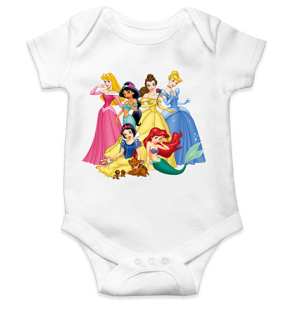 Princess Cartoon Rompers for Baby Girl- FunkyTeesClub