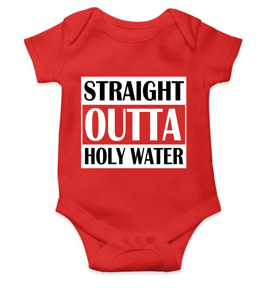 Holy Water Baptism Christening Day Rompers for Baby Boy- FunkyTeesClub