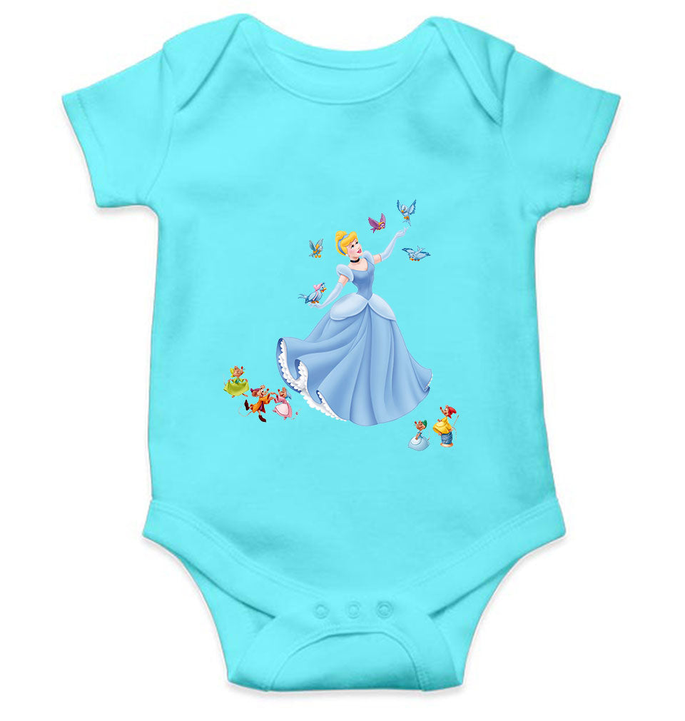 Princess Cartoon Rompers for Baby Girl- FunkyTeesClub