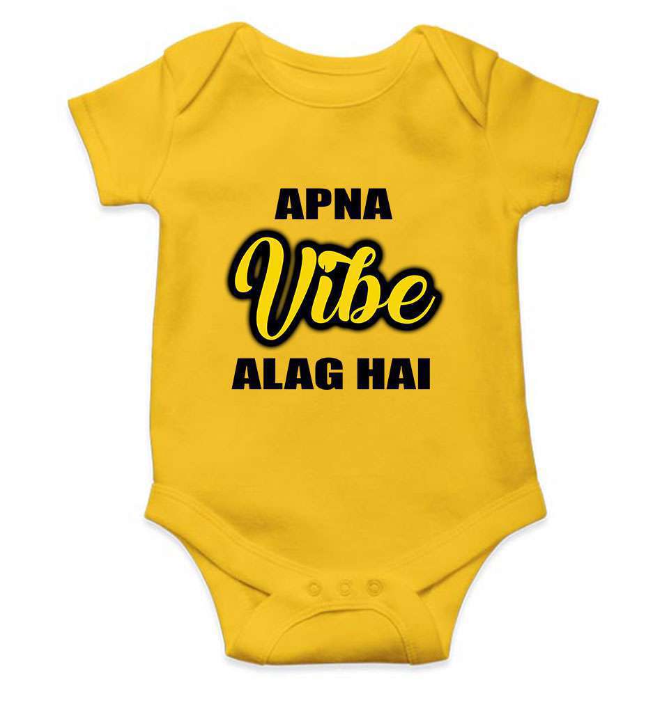 Apna Vibe Alag Hai Rompers for Baby Girl- FunkyTeesClub