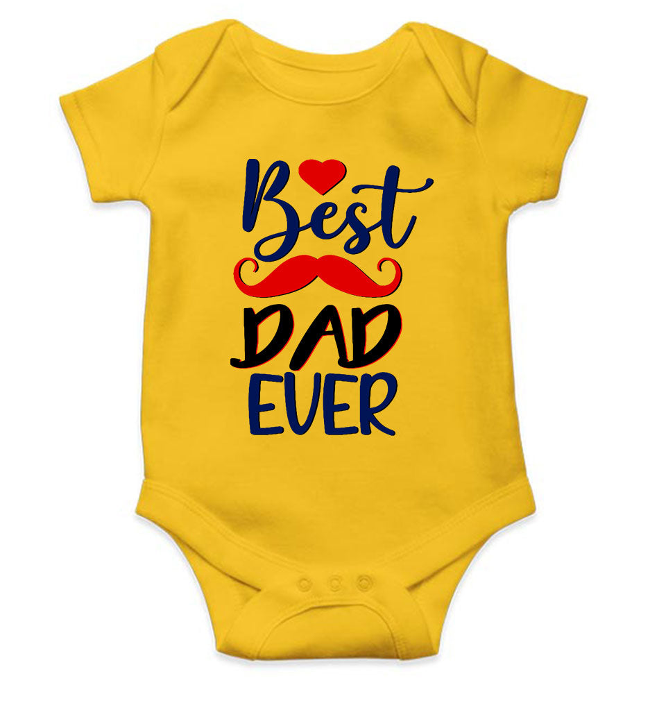 Best Dad Ever Fathers Day Rompers for Baby Boy- FunkyTeesClub