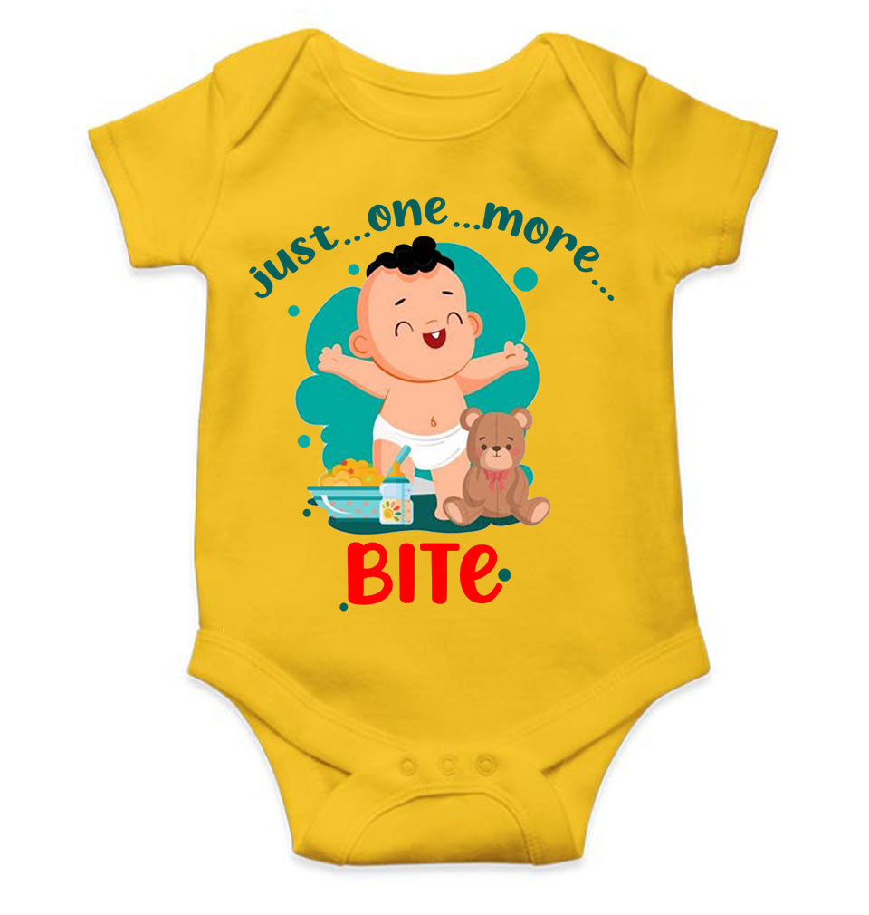 One More Bite Rompers for Baby Boy- FunkyTeesClub