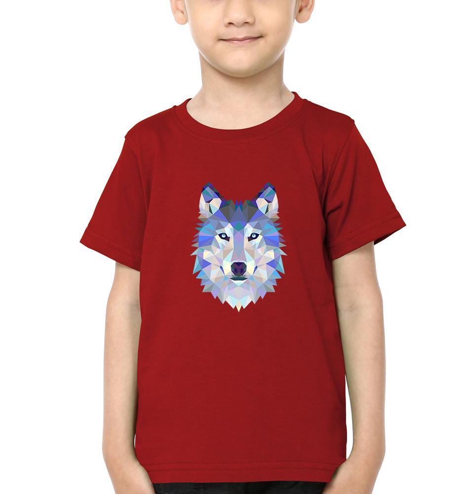 Wolf Half Sleeves T-Shirt for Boy-FunkyTeesClub