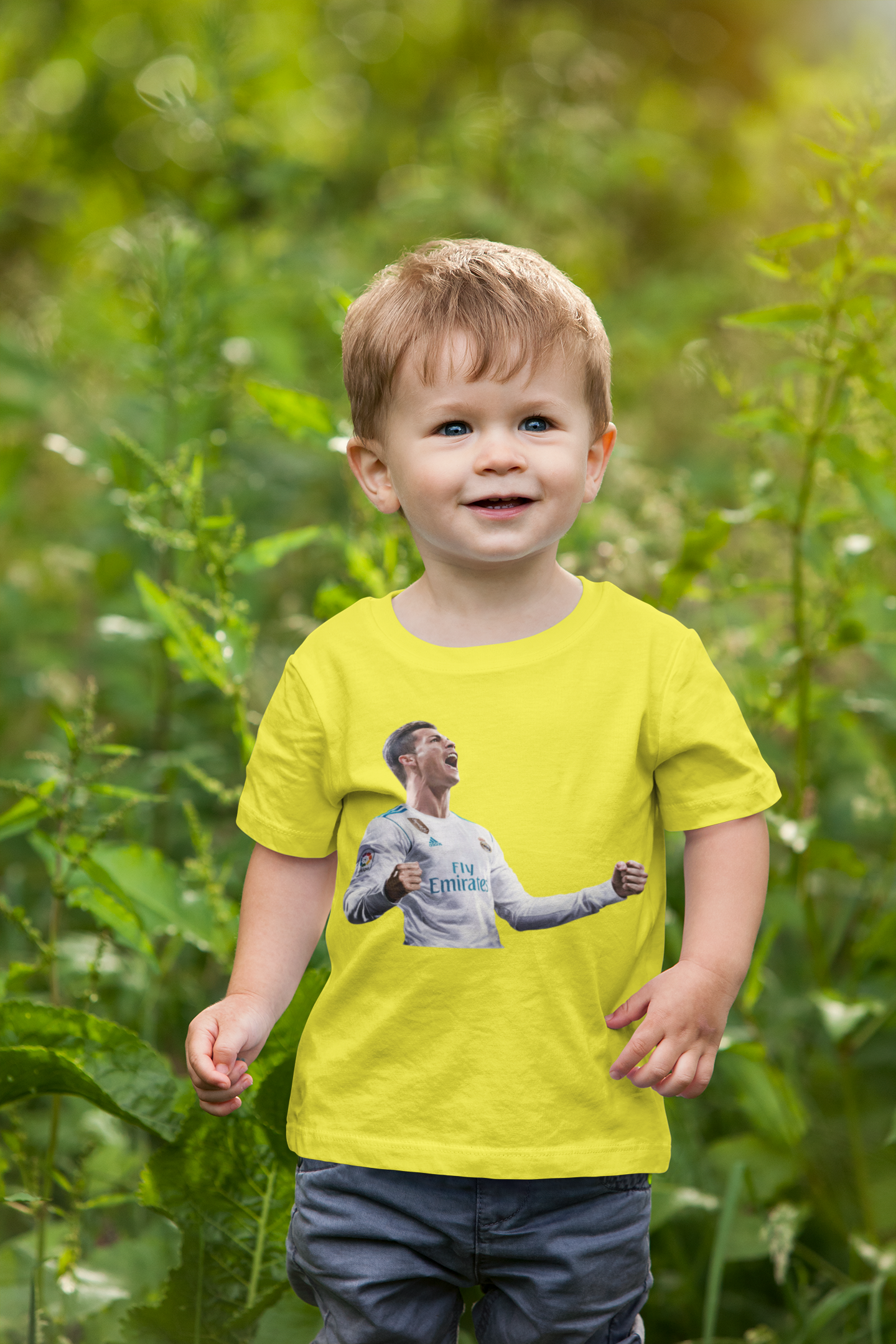 Ronaldo Half Sleeves T-Shirt for Boy-FunkyTeesClub