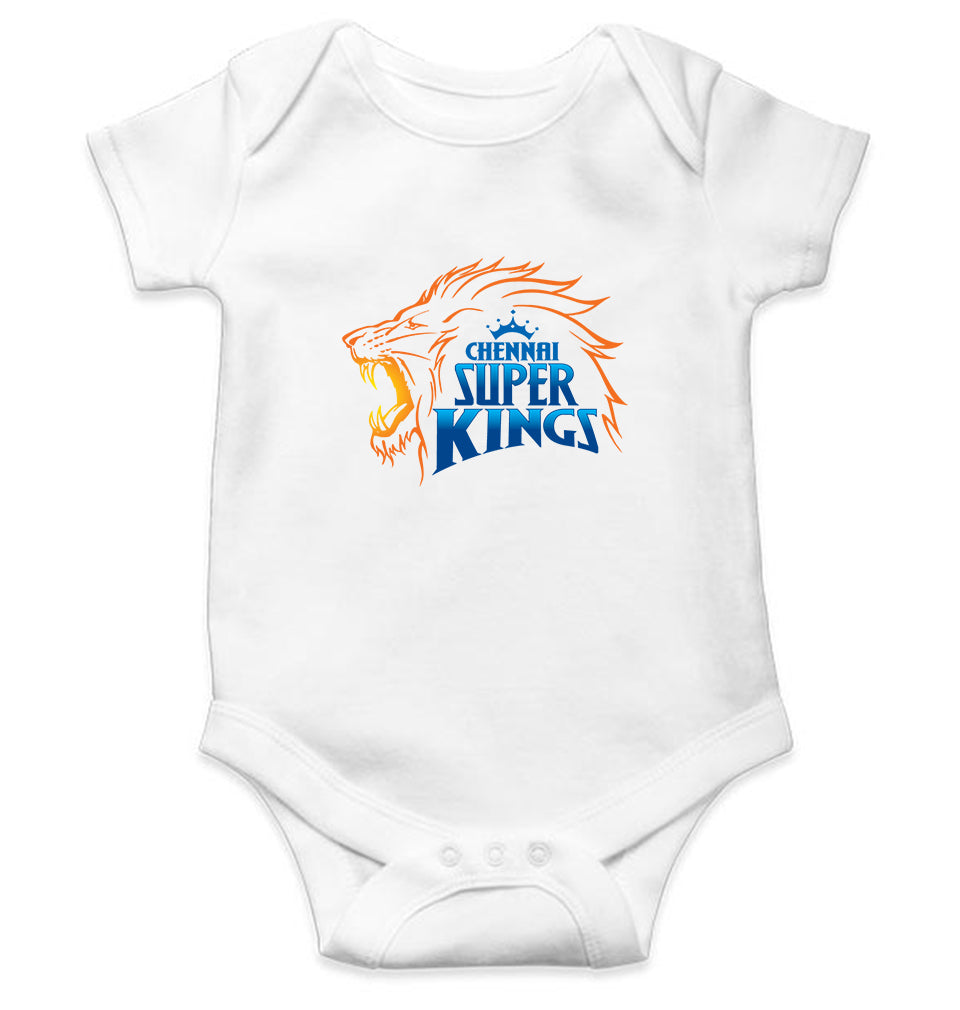 IPL CSK Chennai SuperKings Rompers for Baby Girl- FunkyTeesClub