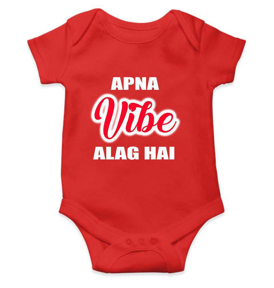 Apna Vibe Alag Hai Rompers for Baby Girl- FunkyTeesClub