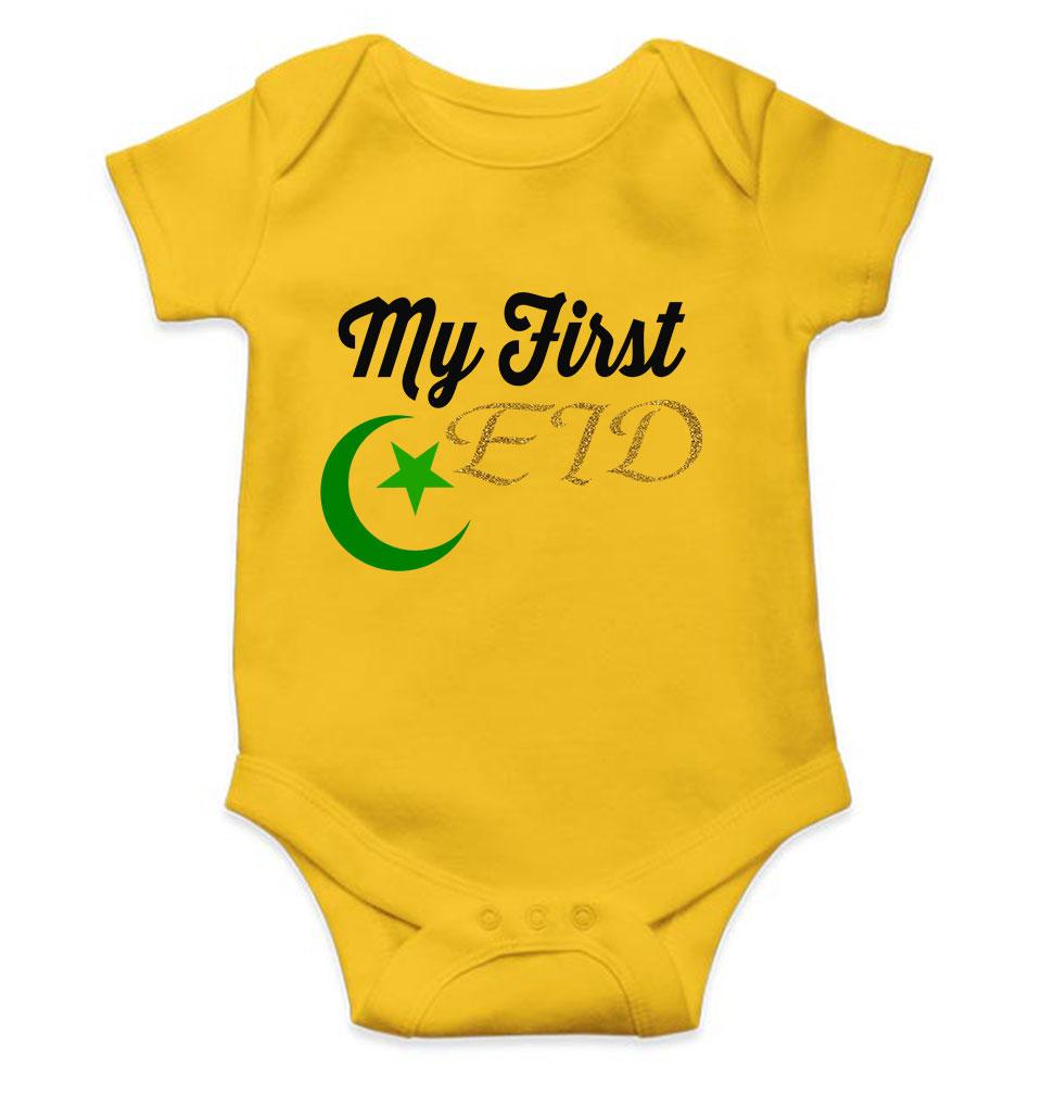 My 1st Eid Rompers for Baby Boy- FunkyTeesClub