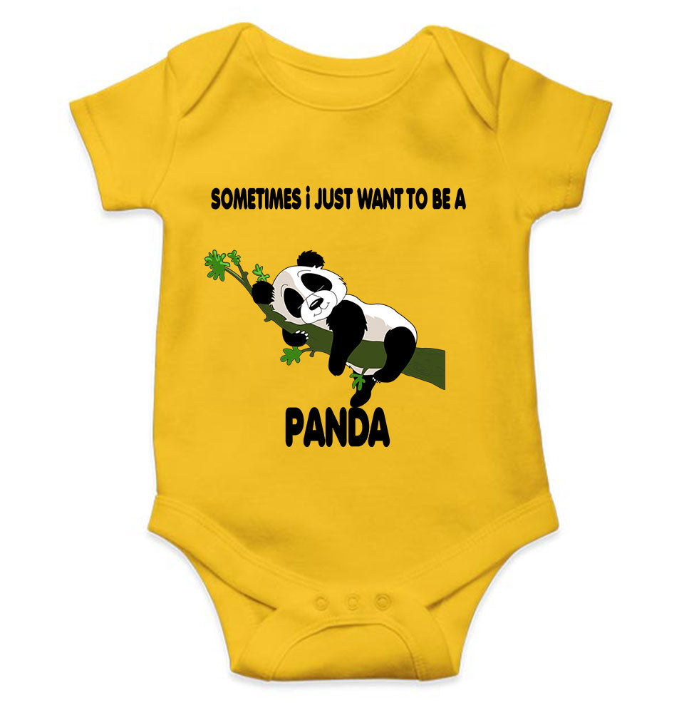 Sleeping Panda Rompers for Baby Boy- FunkyTeesClub