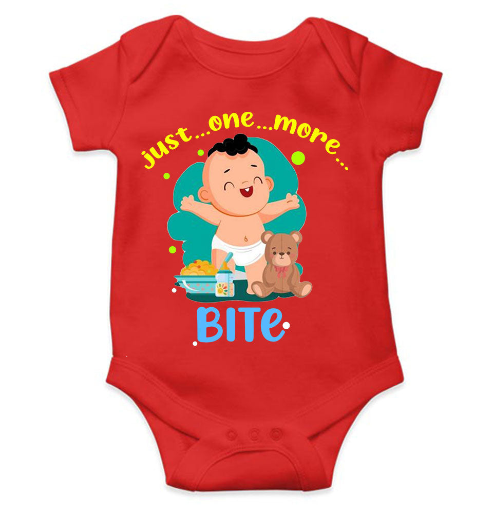 One More Bite Rompers for Baby Boy- FunkyTeesClub