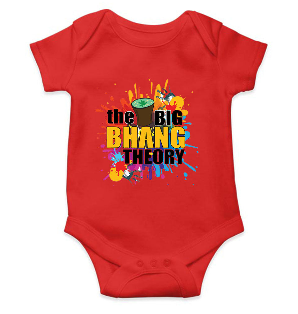 The Big Bhang Theory Holi Holi Rompers for Baby Girl- FunkyTeesClub