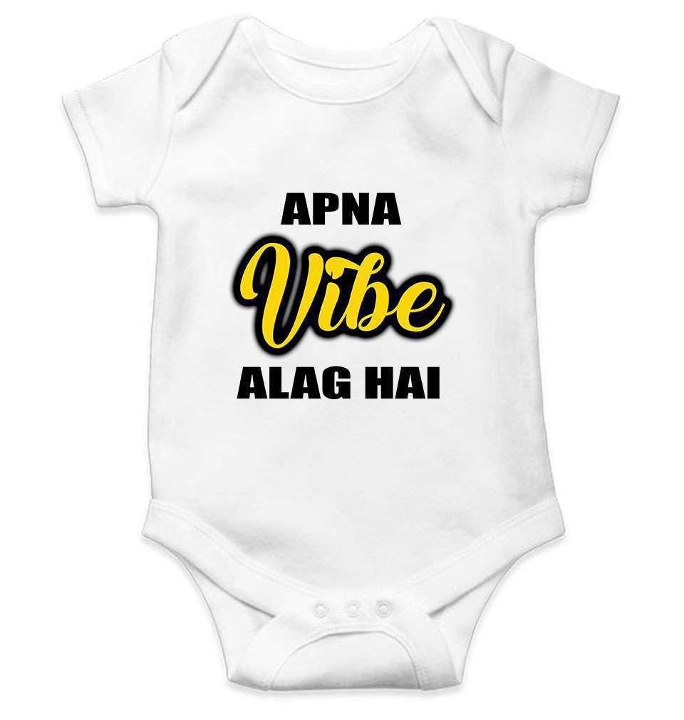 Apna Vibe Alag Hai Rompers for Baby Girl- FunkyTeesClub