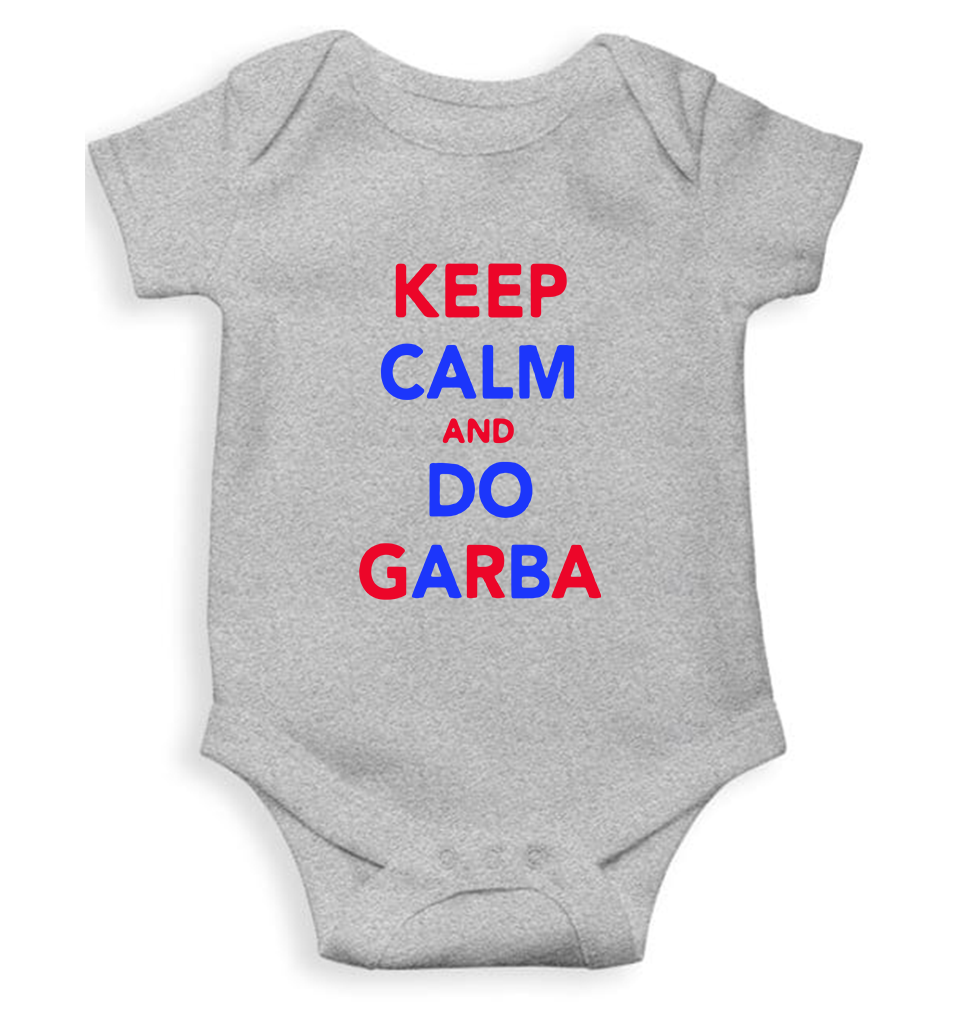Keep Calm And Do Garbha Rompers for Baby Boy- FunkyTeesClub