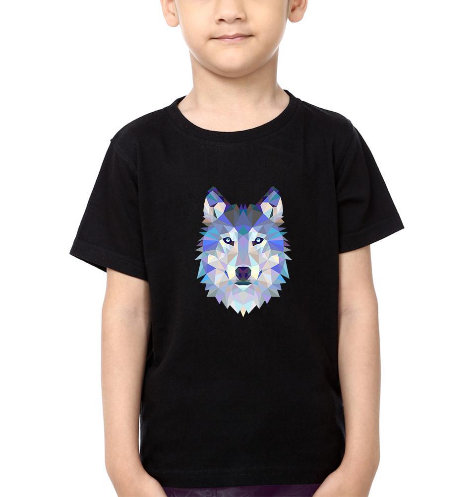 Wolf Half Sleeves T-Shirt for Boy-FunkyTeesClub