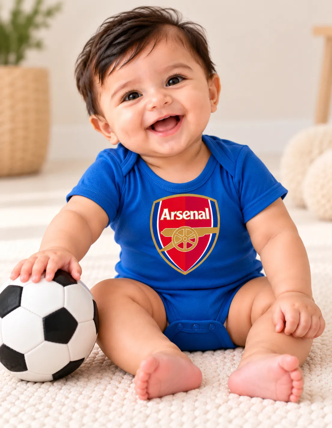 Arsenal royal blue romper