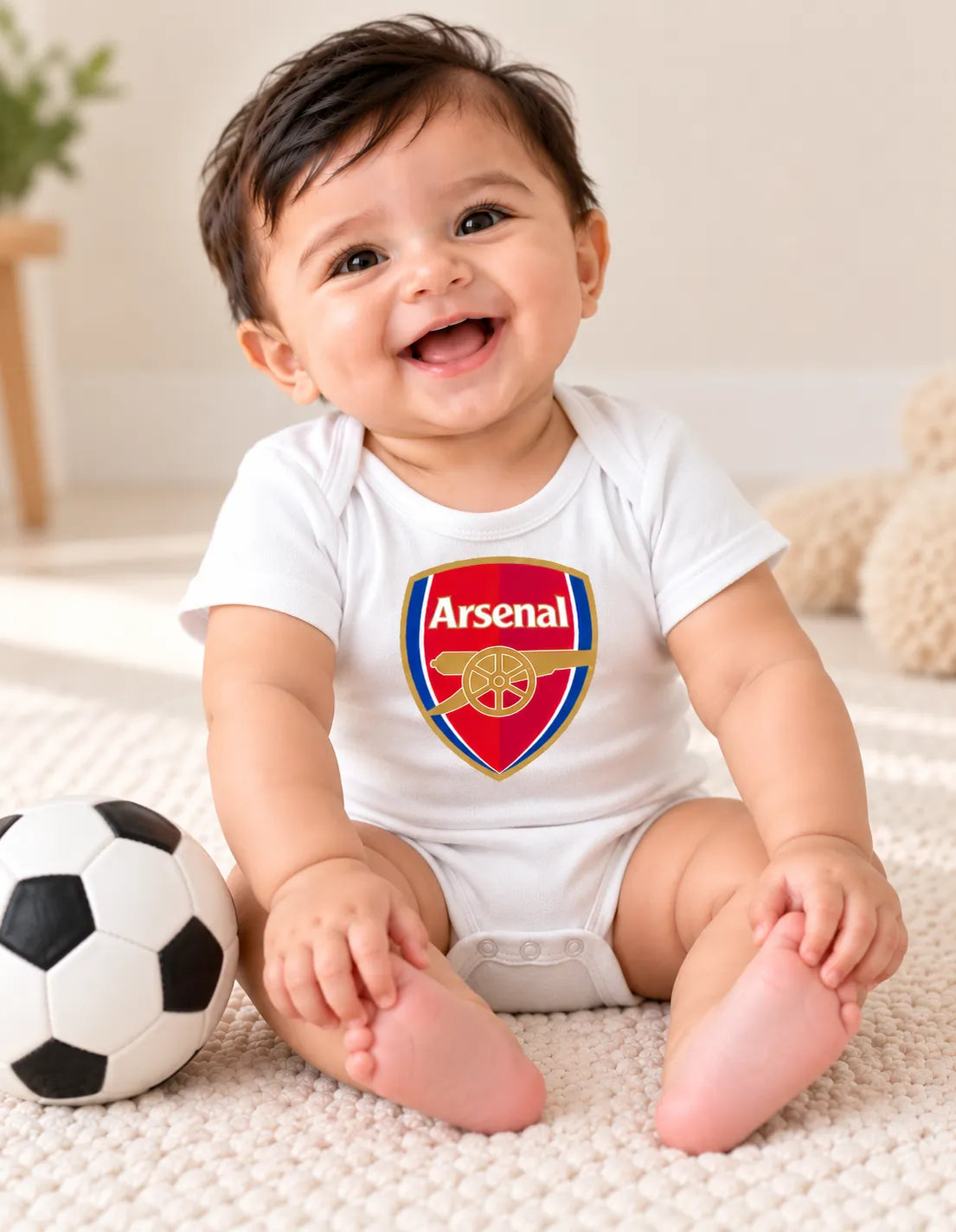Arsenal white romper