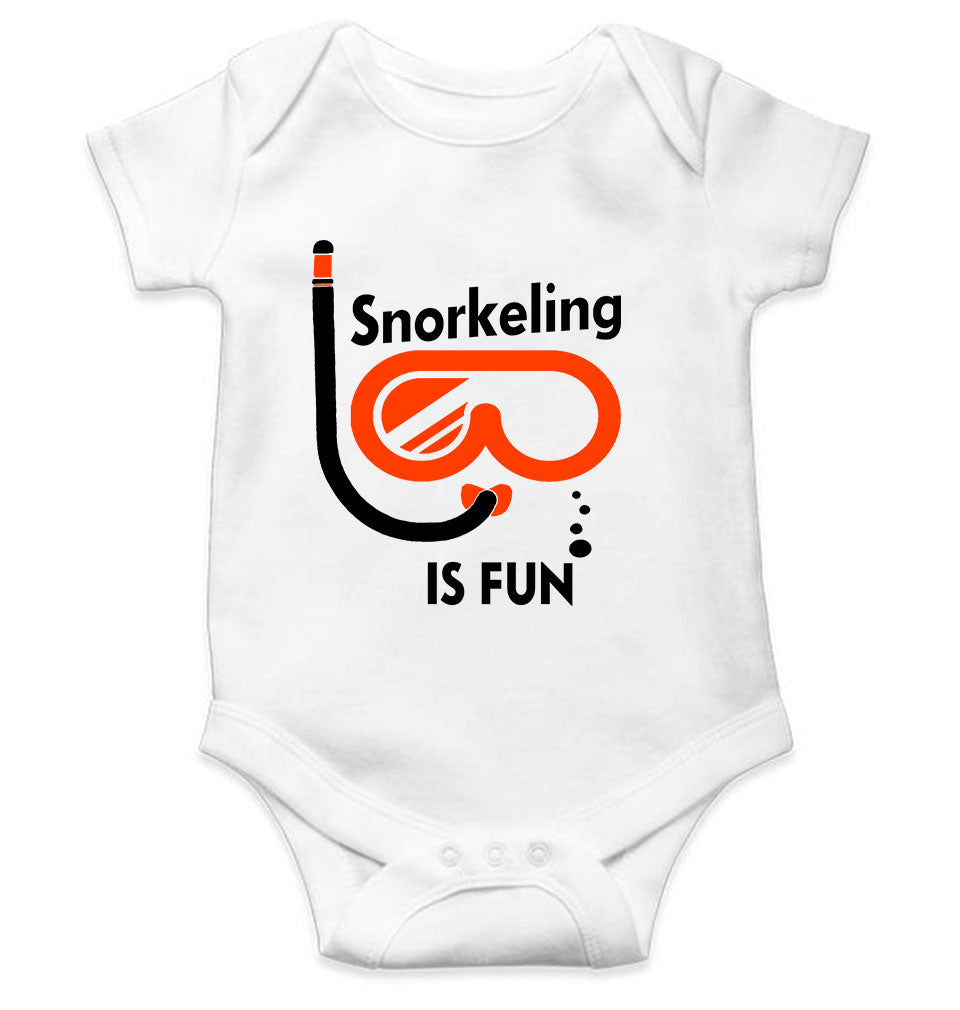 Snorkeling Is Fun Rompers for Baby Boy- FunkyTeesClub