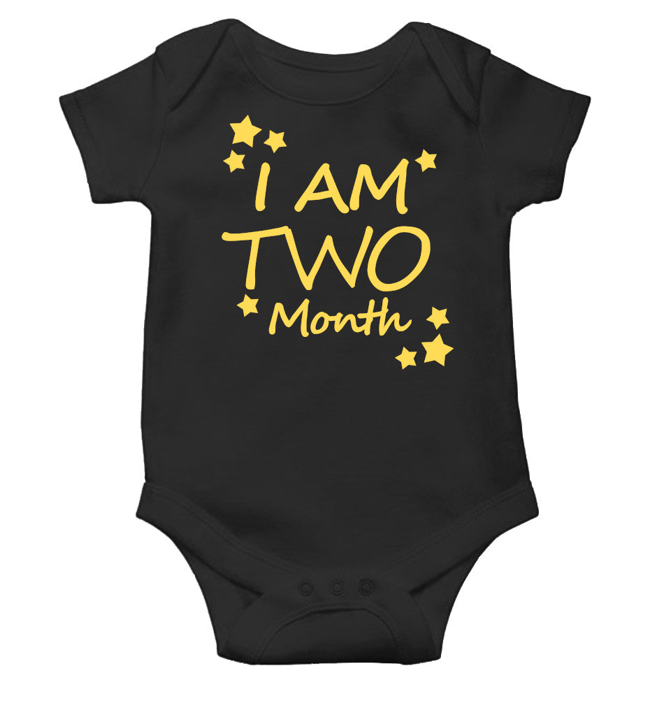 I Am Two Months Rompers for Baby Girl- FunkyTeesClub