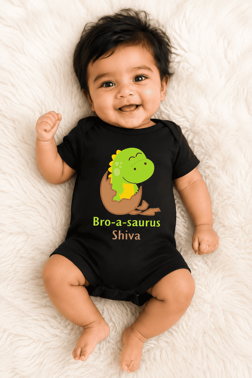 Bro a saurus black romper