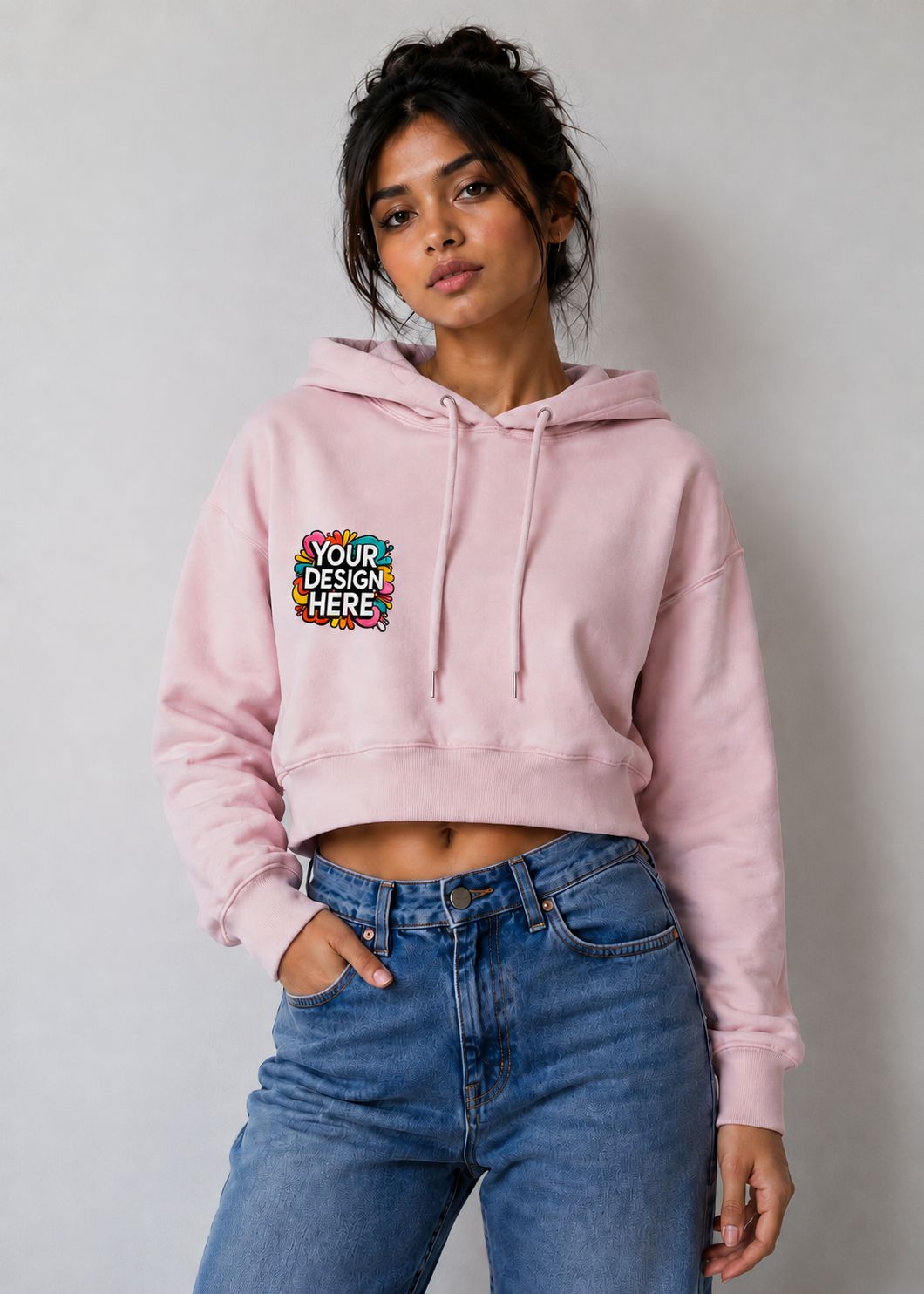 Custom Women's Cropped Hoodie – Personalized Hoodie Printing
