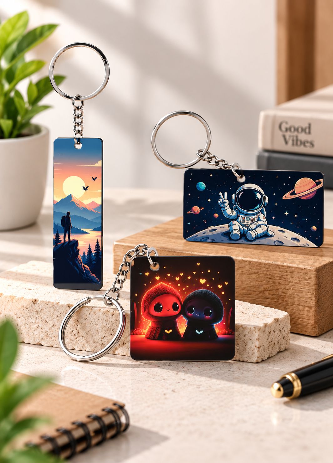 Custom Acrylic Keychain – Personalized Photo, Logo & Name | FunkyTeesClub