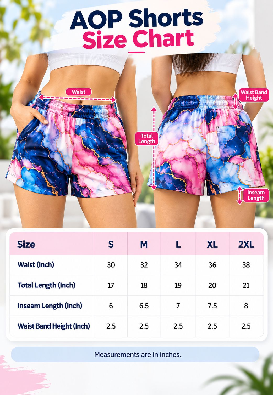 Custom AOP Sports Shorts for Women | FunkyTeesClub