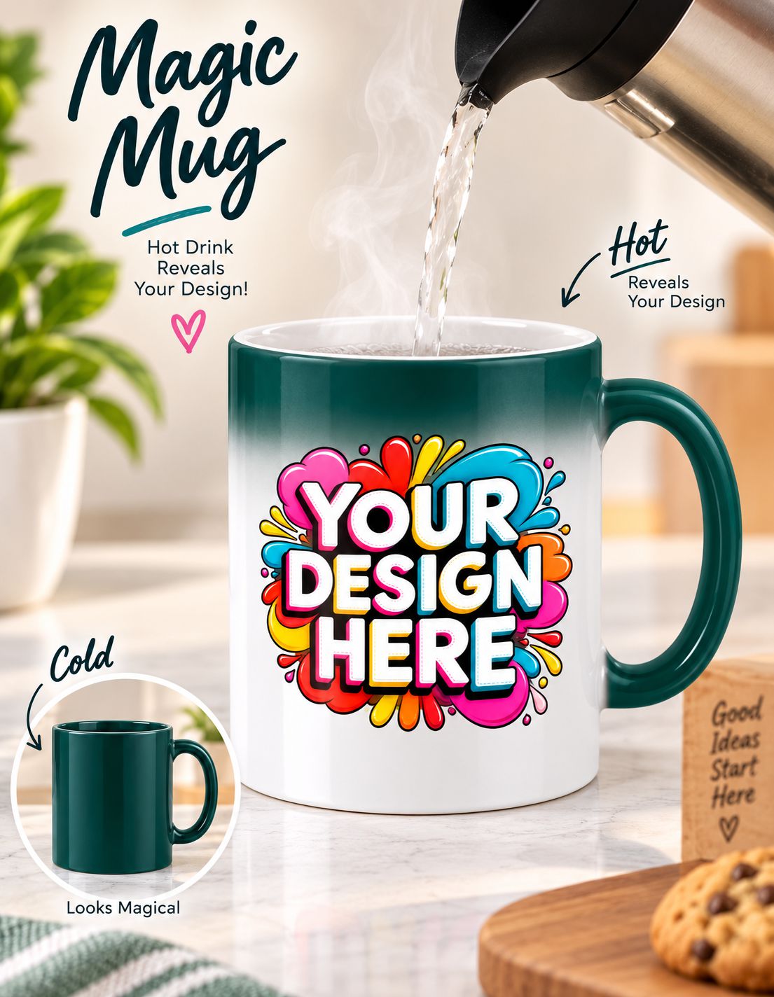 Custom Magic Coffee Mug | 11 Oz Personalized Color-Changing Mug