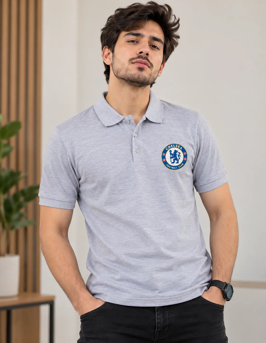 Chelsea Grey polo Tshirt