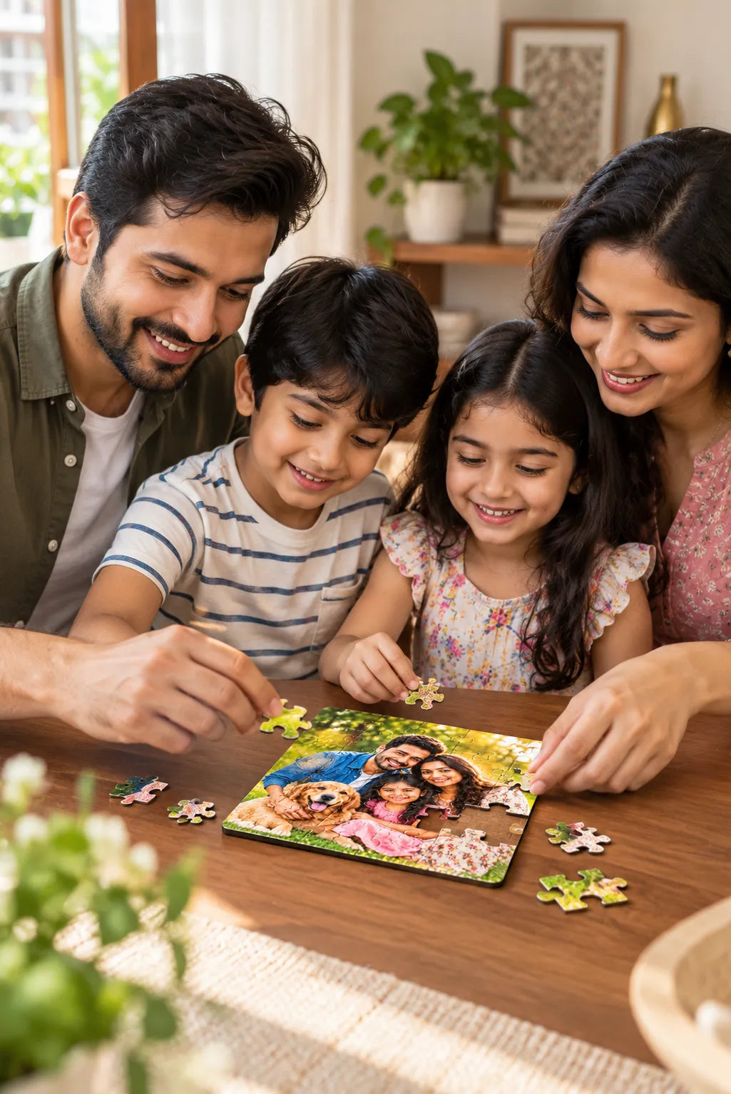 Custom MDF Wooden Photo Puzzle – 30 Pieces | Personalized Photo Gift
