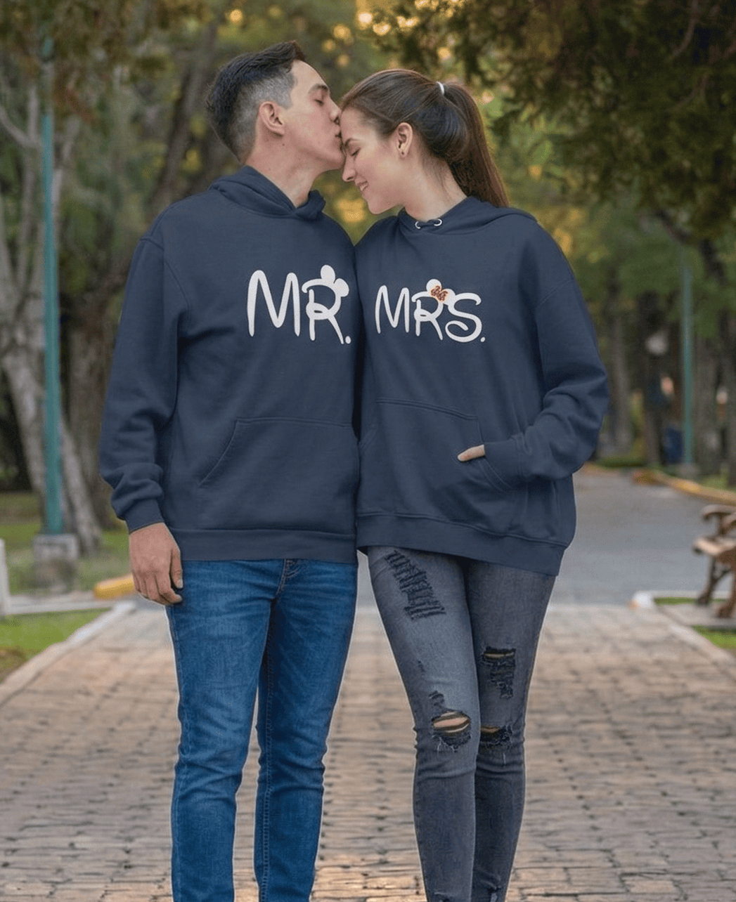 Mr. & Mrs Couple Hoodie-FunkyTees