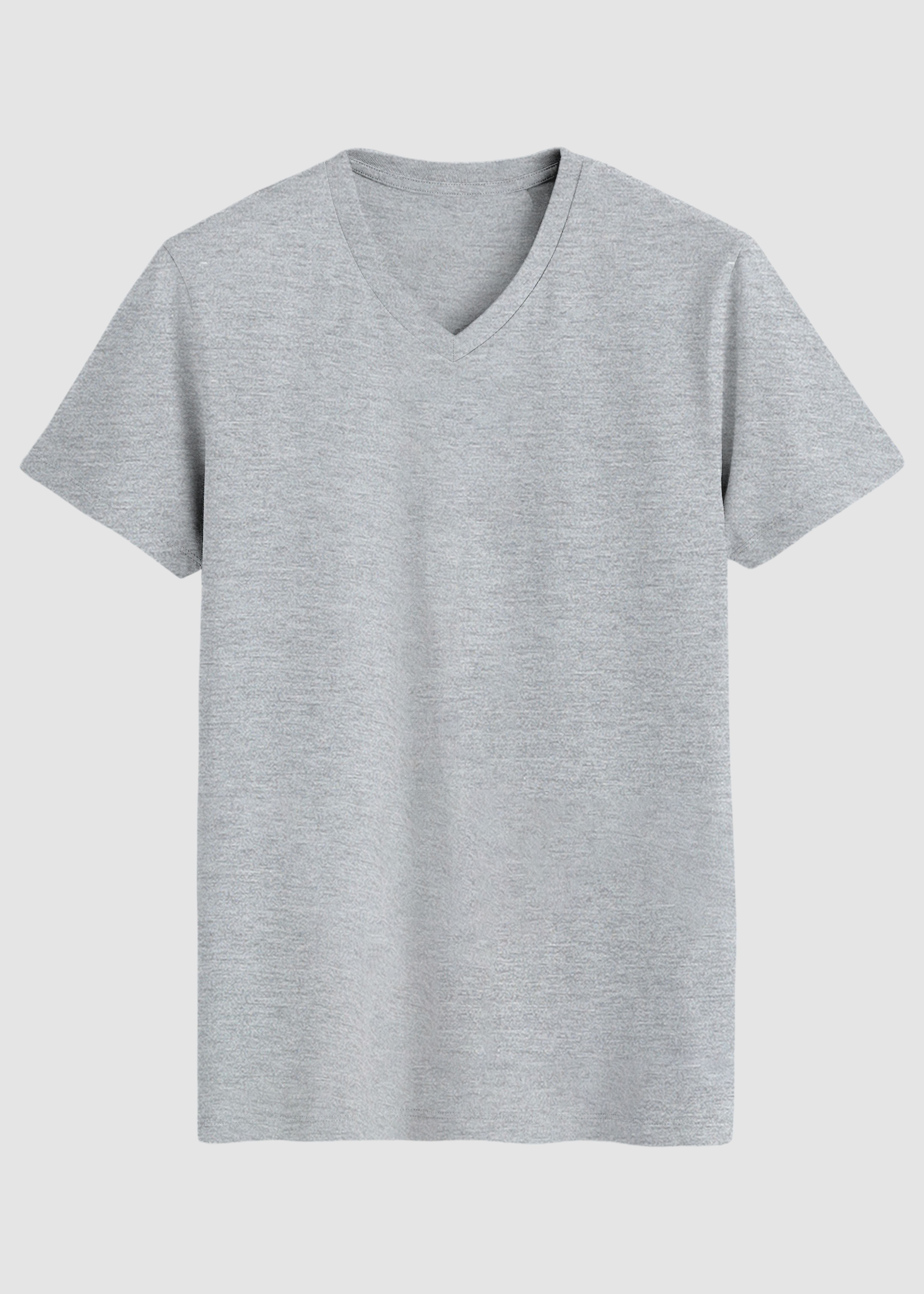 Gray t-shirt on a light gray background